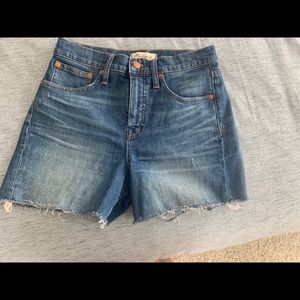 Madewell high rise shorts